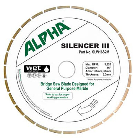Alpha Silencer III Blade for Marble Alpha Tools
