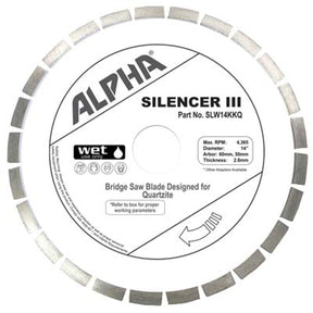 Alpha Silencer III Blade for Quartzite SLW14KKQ Alpha Tools 14"