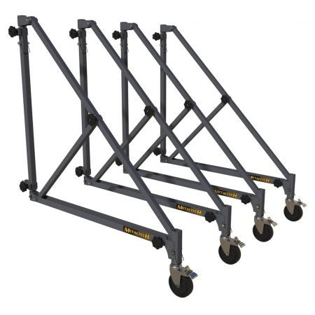 ALU Series™ 6’ Baker I-BMSO4TT MetalTech Set Of 46" Universal Outriggers With Casters