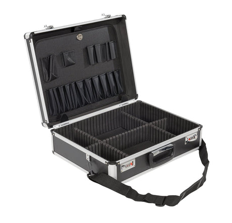 Aluminum Tool Cases CASE-1814-CL-BK Vestil Case w/ Combo Lock