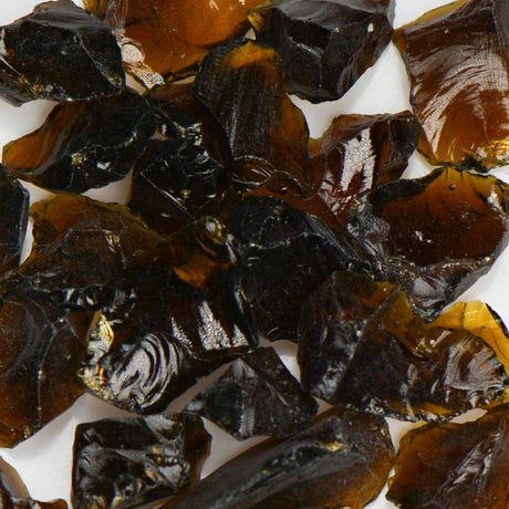 Amber Brown Fire Glass American Specialty Glass