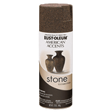 American Accents® Stone Spray Paint - 12oz (6 Count) 342731 Rust-Oleum Mineral Brown