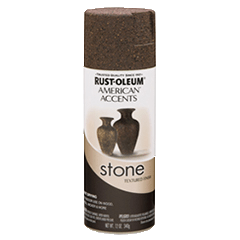 American Accents® Stone Spray Paint - 12oz (6 Count) 342731 Rust-Oleum Mineral Brown