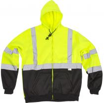 ANSI Class 3 Lime Black Hoodie Mutual Industries