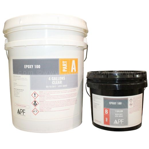 APF Epoxy 100 Clear Kits 2 Part Epoxy Coating Concrete Epoxy