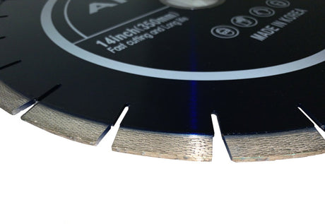 Archon 2 Blade for cutting Quartzite, Quartz, and Granite on Blue Ripper Sr. Rail Saw Dia Plus