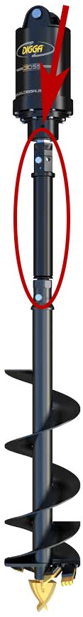 Extension De Foret 13 Pouces (33 Cm) – Pour Tarière, Mèche à Glace, Jardinage – Connexion Standard, Métal Robuste - 13