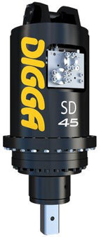 Digga Heavy-Duty Auger Drives for 15-30T Excavators SD-45 Digga Two Speed – High Flow (100mm Shaft) 32,892 ft.-lbs. N/A (Auger Drive Only)