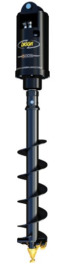 Augers For Excavators & Backhoes 4.5-12T, Truck Cranes & Telehandlers 5DDS-11 Digga Single Speed - High Flow Drive w/ 2.5" Hex Shaft 4,553 ft.-lbs. N/A (Auger Drive Only)