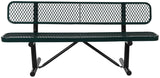 Benches - Steel Mesh BEN-MX-72-GN Vestil 72" Length Green