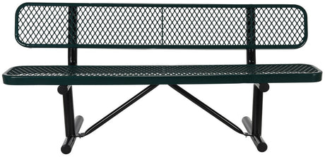 Benches - Steel Mesh BEN-MX-72-GN Vestil 72" Length Green