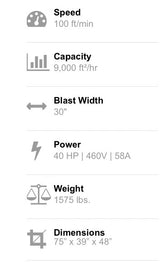 Blastpro Self-Propelled Portable Shot Blaster Blastpro