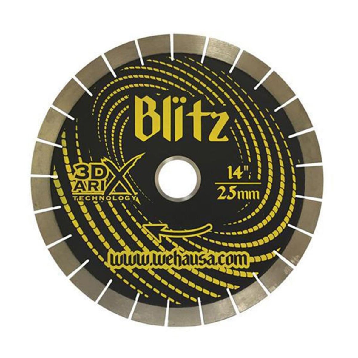 Blitz 14" X 25mm 3DX ARIX Technology Bridge Saw Blade - Diamond Tool Store
