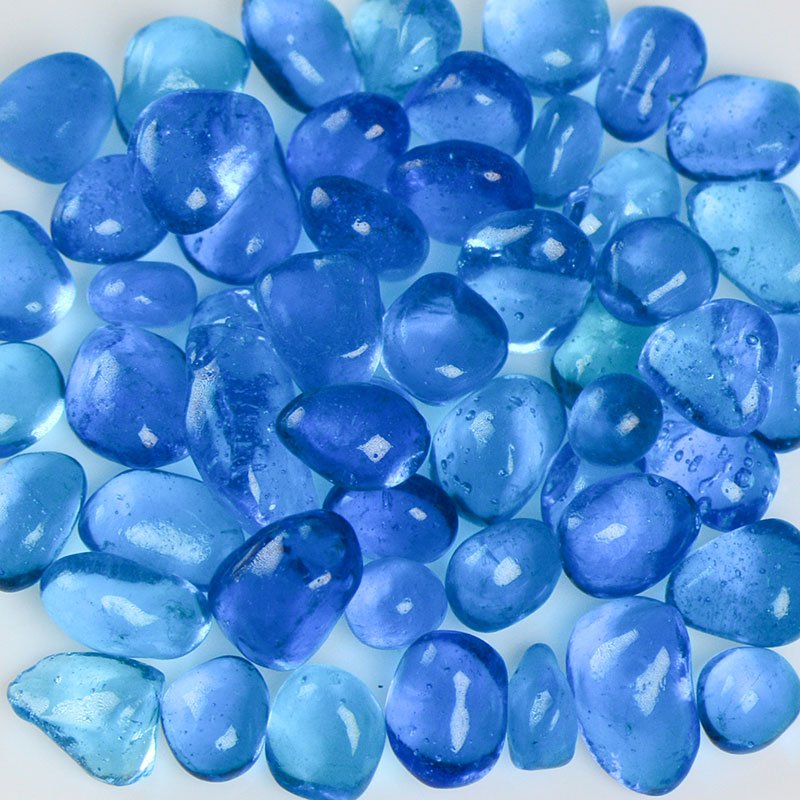 Blue Raspberry Jelly Bean Glass - Diamond Tool Store