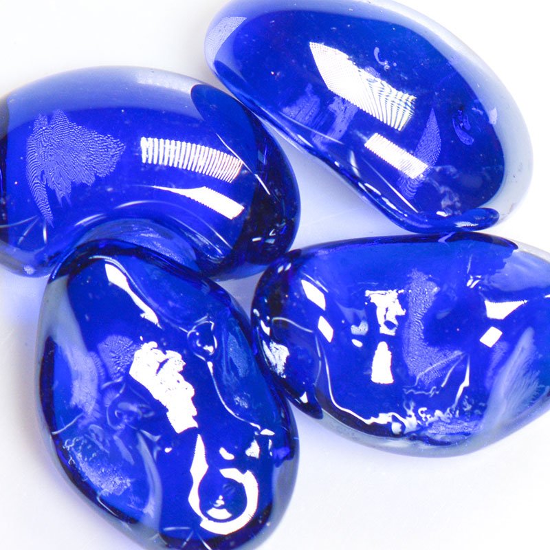 Blueberry Iridescent Jelly Bean Glass - Diamond Tool Store