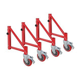 Buildman™ 6’ Drywall Baker I-BMSO4 MetalTech Set Of 4 Outriggers With Casters