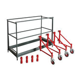 Buildman™ 6' Portable Scaffold I-BM6SK MetalTech Complete System Guardrails & Outriggers
