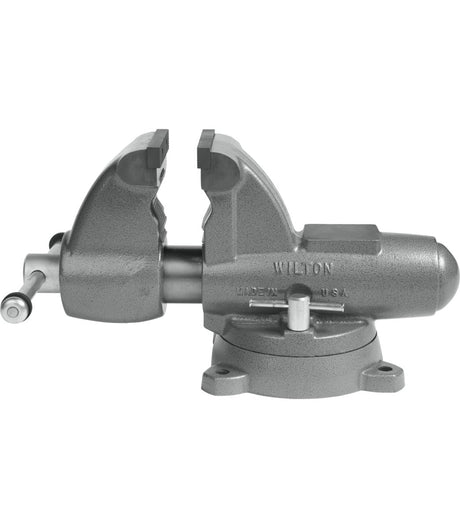 C-2 Pipe and Bench Vise, 5" Jaw Width, 7" Max Jaw Opening, 5-5/16" Throat Depth Wilton