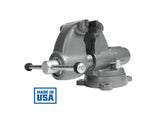 C-2 Pipe and Bench Vise, 5" Jaw Width, 7" Max Jaw Opening, 5-5/16" Throat Depth Wilton