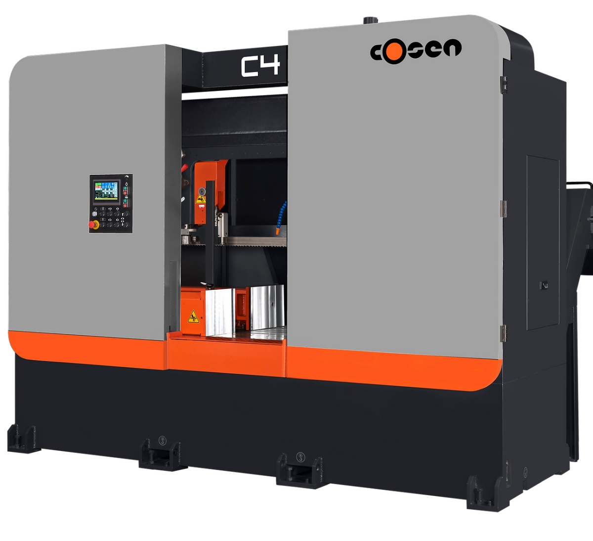 C 4 Fully Automatic Enclosed Horizontal Dual Post Band Saw - Cosen Saws
