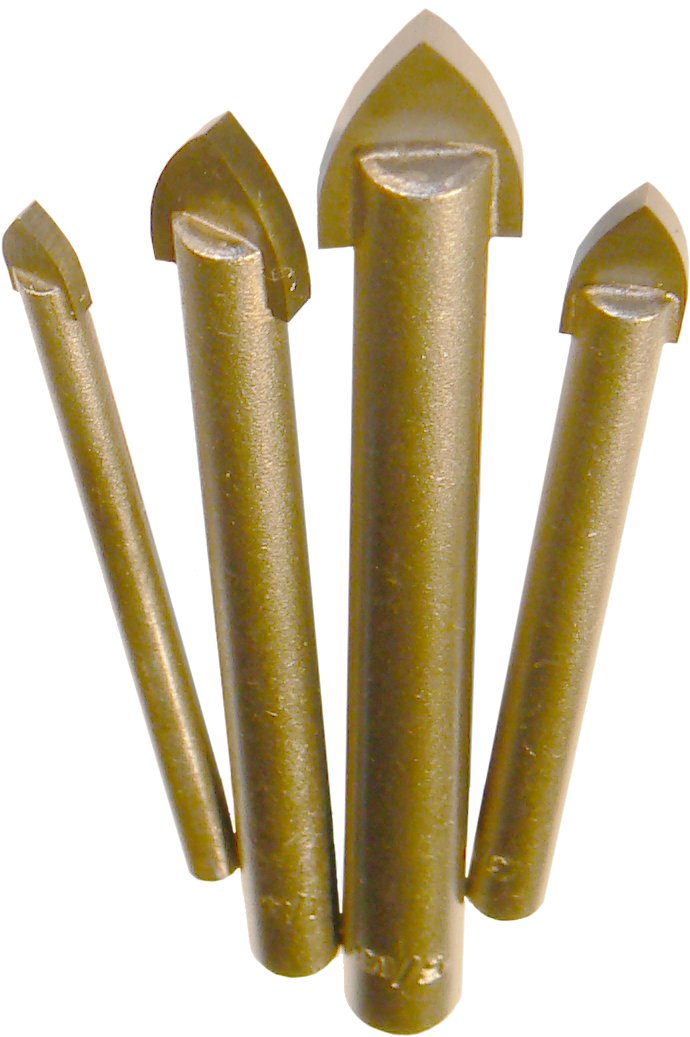 Carbide Tipped Glass Drill Bits Tru-Cut