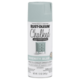 Chalked Paint Ultra Matte Paint - 12oz (6 Count) 302595 Rust-Oleum Serenity Blue