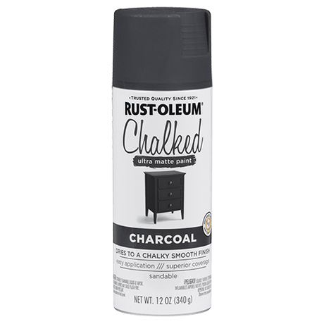 Chalked Paint Ultra Matte Paint - 12oz (6 Count) 302590 Rust-Oleum Charcoal