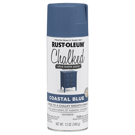 Chalked Paint Ultra Matte Paint - 12oz (6 Count) 302598 Rust-Oleum Coastal Blue