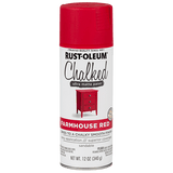 Chalked Paint Ultra Matte Paint - 12oz (6 Count) 329193 Rust-Oleum Farmhouse Red