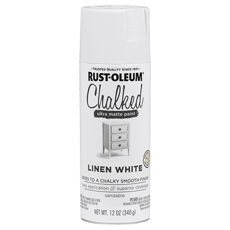 Chalked Paint Ultra Matte Paint - 12oz (6 Count) 302591 Rust-Oleum Linen White
