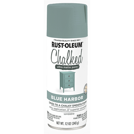 Chalked Paint Ultra Matte Paint - 12oz (6 Count) 374164 Rust-Oleum Blue Harbor