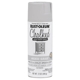Chalked Paint Ultra Matte Paint - 12oz (6 Count) 302592 Rust-Oleum Aged Gray