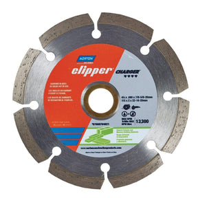 Clipper Charger General Purpose Dry Segmented Portable Blade Norton