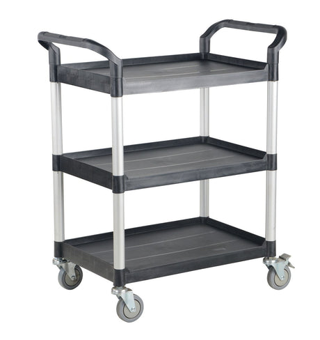 Commercial Service Carts CSC-S Vestil 3-shelf service cart with no side panels - 19"Wx33-1/2"Lx39-1/2"H