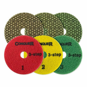 Conquer 3-Step Polishing Pads KCQW401 Dia Plus Step 1