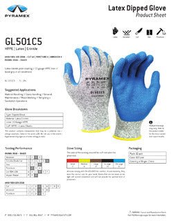 Crinkle Latex Gloves - Box of 12 Pyramex