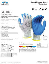 Crinkle Latex Gloves - Box of 12 Pyramex