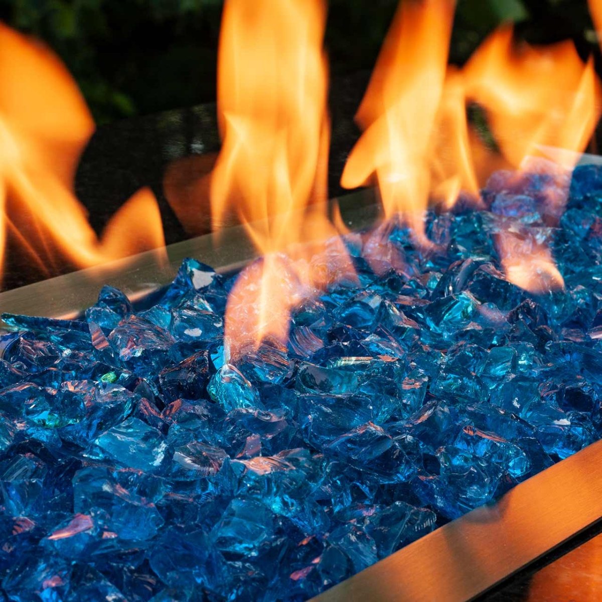 Crystal Blue Fire Glass - American Specialty Glass