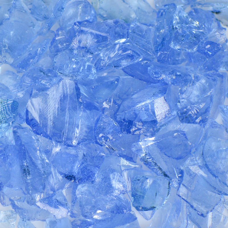 Crystal Blue Fire Glass - American Specialty Glass