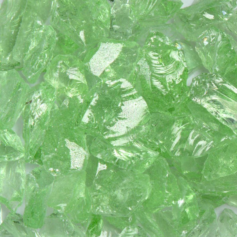 Crystal Green Fire Glass - American Specialty Glass