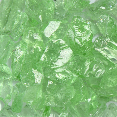Crystal Green Fire Glass American Specialty Glass