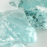 Crystal Teal Landscape Glass LCRTEALL-50 American Specialty Glass 50 Lb. Large (1" - 2")