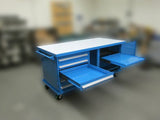 Custom Mobile Utility Work Cart Rack Engineering Division