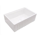 Dakota Signature Collection Apron Front Fire Clay Sinks w/Accessory Ledges Dakota Sinks