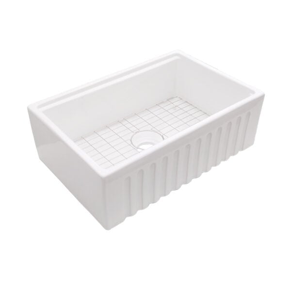 Dakota Signature Collection Apron Front Fire Clay Sinks w/Accessory Ledges Dakota Sinks