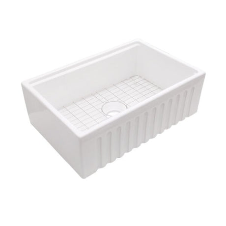 Dakota Signature Collection Apron Front Fire Clay Sinks w/Accessory Ledges Dakota Sinks