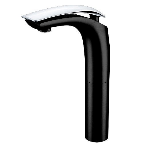 Dakota Sinks 10 3/8 Inch Vessel Bathroom Faucet with Pop-Up Drain DSF-00BVE06BKCR-DIS Dakota Sinks Black and Chrome
