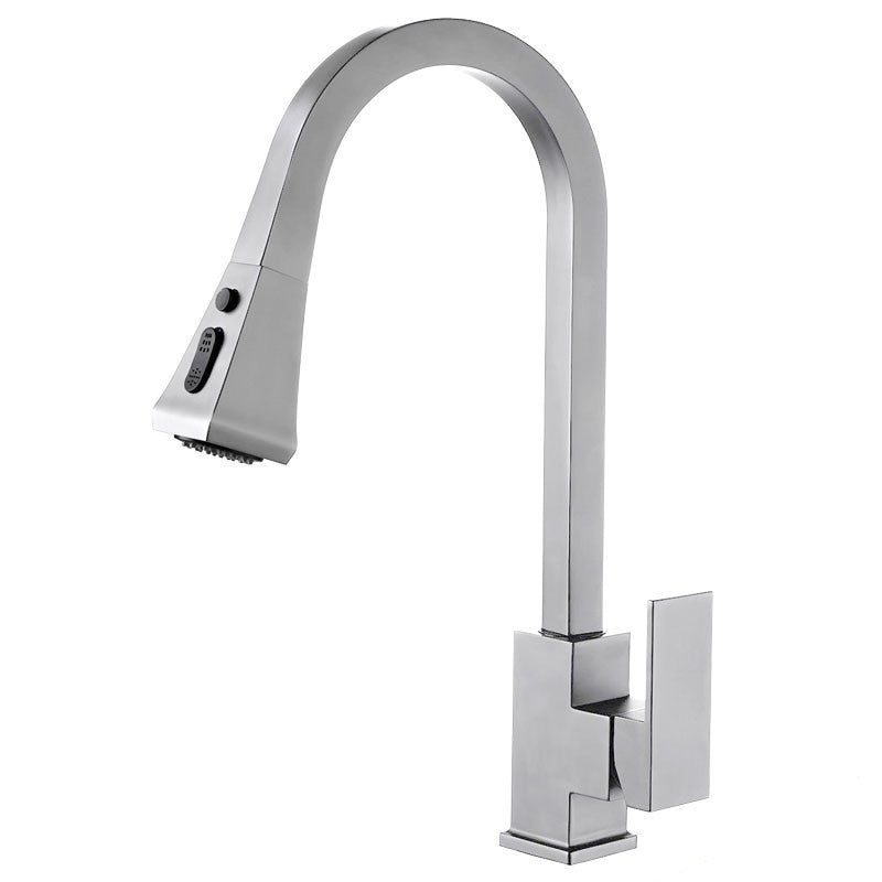 8 Inch Single Hole Pull-Down Pre-Rinse Kitchen Faucet - Dakota Sinks