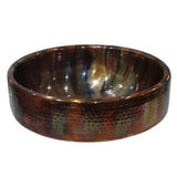 Dakota Sinks DSE-HCTM17R Signature Elements Series 17 Inch Single Bowl Round Top Mount Vessel Sink Dakota Sinks