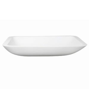 Dakota Sinks DSE-SRV03W Signature Elements Series 23 5/8 Inch Resin Single Bowl Rectangle Bathroom Vessel Sink, White Dakota Sinks